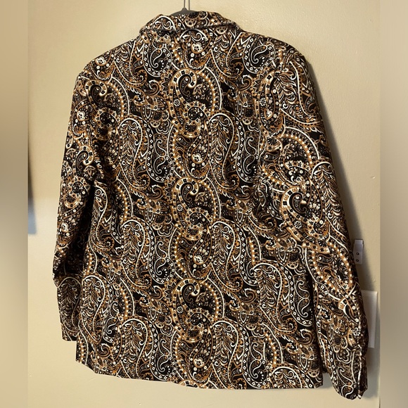 Driftwood Velvet Jacquard Paisley Blazer NEW - Picture 3 of 6